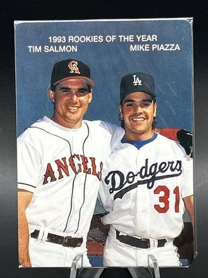 1994 Mother's Cookies 1993 Rookies of the Year Mike Piazza Tim Salmon #2 Sealed - Image 1 of 2