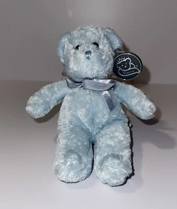 Vintage Prinzessin Stofftiere 2000 Baby blauer Bär Plüsch 8 Zoll mit Plastikanhänger - Bild 1 von 4
