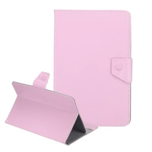 Universal 9 Zoll Tablet Hülle, Schutzhülle Folio PU Leder Schale Case, Pink - Bild 1 von 5