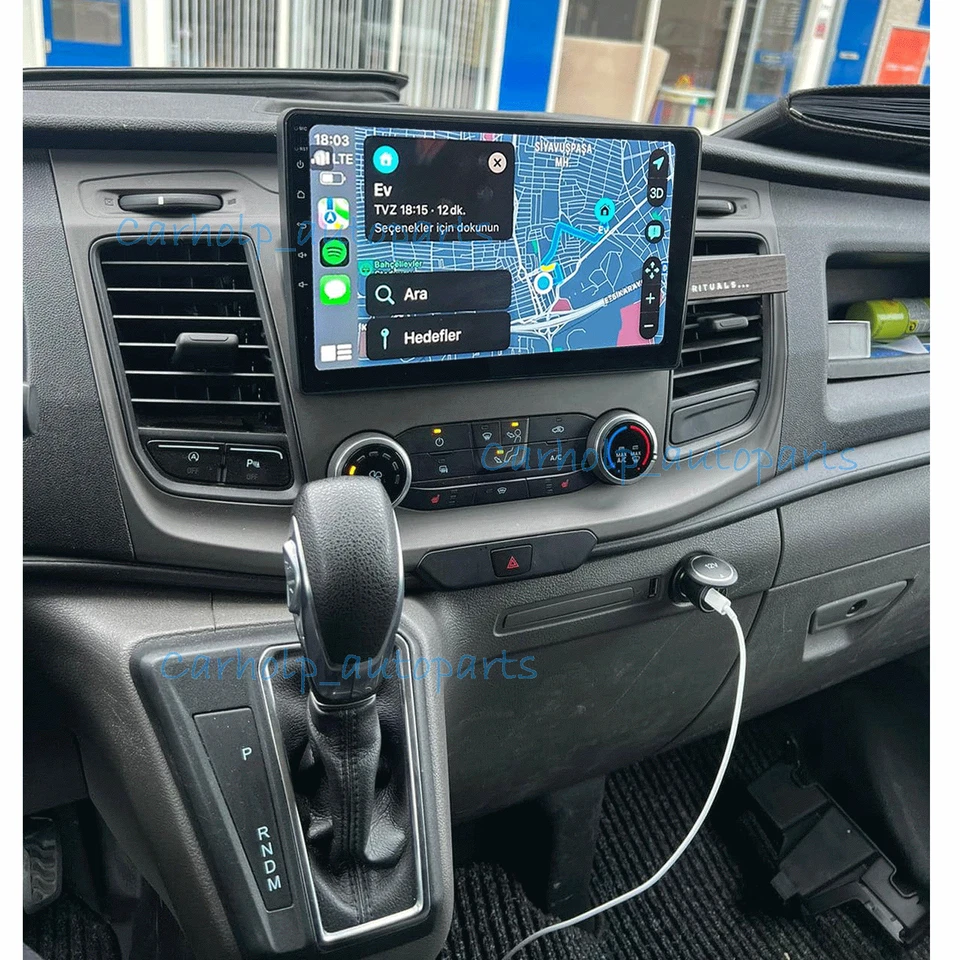10.1" Apple Carplay Android 15 Stereo Radio BT For 2020-2024 Ford Transit Custom Foto 1 de 4