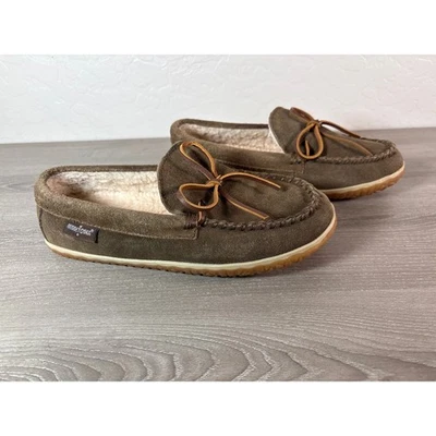 Zapatillas Mocasines Minnetonka TOMM Marrón Gamuza Cuero - Para Hombre Talla 7 - Nuevas sin Caja Foto 1 de 4