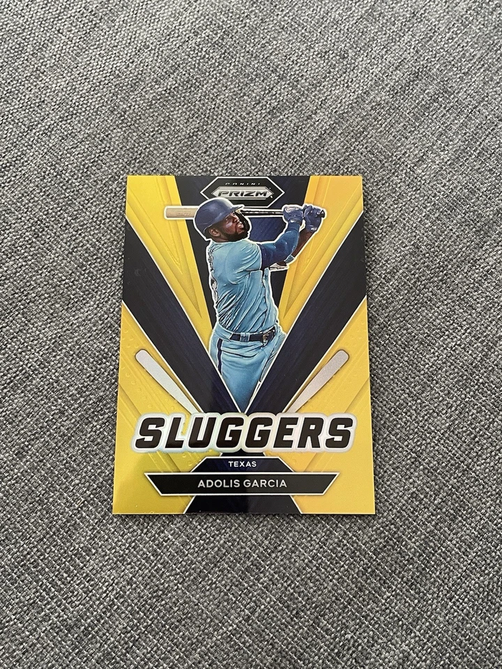 2022 Panini Prizm Adolis Garcia Gold Numbered 10/10 Bookend Sluggers Rare - Image 1 of 3