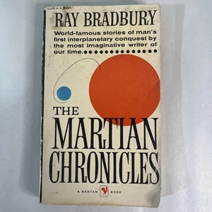The Martian Chronicles Book Ray Bradbury Vintage 1966 Bantam Paperback - Imagen 1 de 7