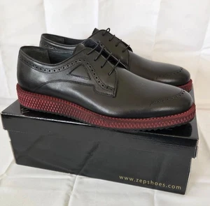 NEU Paul Branco Herren Leder Elegant Derby Schuh Schwarz US 8 EU 41 $ 175  - Bild 1 von 15