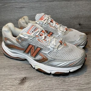 New Balance 1062 Trainers Mens UK 7.5 White Orange N Lock ABZORB Made in England - Picture 1 of 13