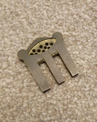 ANTIQUE BRASS VIOLIN PRACTICE MUTE. CLIP MUSIC VIOLA TUNING.  - Image 1 of 4