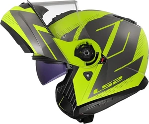 Casco Moto Modular LS2 Strobe II Amarillo Gris - Imagen 1 de 10