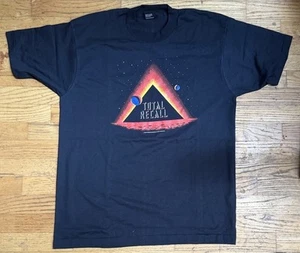 Camiseta de colección Total Recall para hombre XL, Screen Stars 1990 promoción de película, sin usar Y2K - Imagen 1 de 4