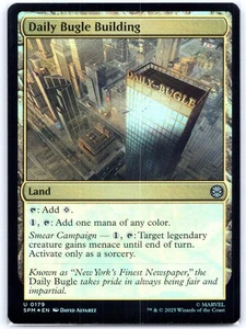 Daily Bugle Building Marvel's Spider-Man 179 NM MTG Magic ShipNow Foil - Picture 1 of 2