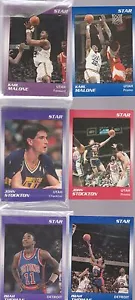 1991 STAR CO.BASKETBALL STOCKTON,THOMAS,& JAZZ SETS AND 3 PROMO CARDS - Picture 1 of 1