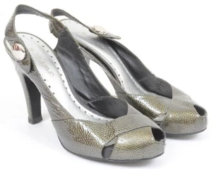 BCBGirls Shoes Women's 7.5B Stiletto Slingback Pump Peep Toe Strap - Picture 1 of 8