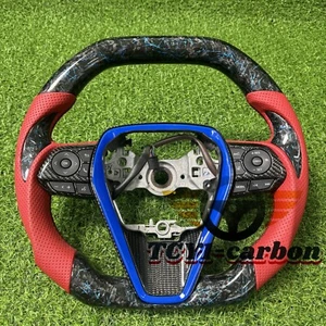 Forged Carbon Fiber Steering Wheel Fit for Toyota 8th gen Camry 2018-2024 - Picture 1 of 7