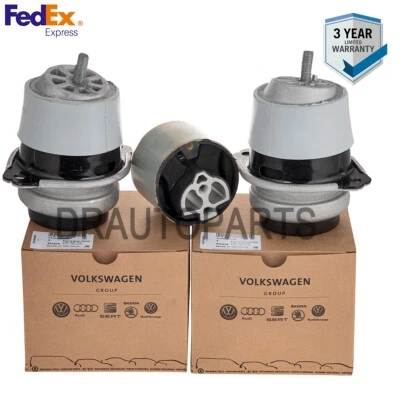 OEM Pair Engine Mounts and Trans Mount 95537505720 For Porsche Cayenne 92A 2010- - Image 1 of 4
