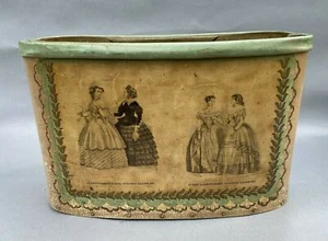 VINTAGE ANTIQUE ADVERTISING GODEY'S FASHION DECORATED MAGAZINE HOLDER - Picture 1 of 9