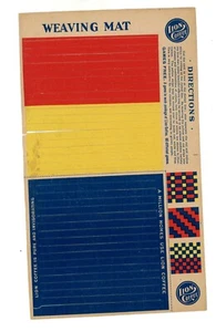 1880s Woolson Spice Co Lion Coffee Weaving Mat Package Insert Games - Picture 1 of 4