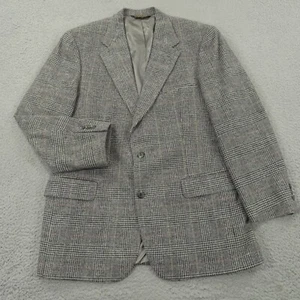 Brooks Brothers Sport Coat 42R Wool Glencheck Houndstooth USA MADE Blazer Jacket - Picture 1 of 18