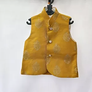 Asian Pakistani Indian Traditional Waistcoat for Kids/Boys - Picture 1 of 9