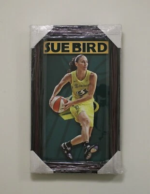 SUE BIRD HOF WNBA SEATTLE STORM UCONN BASKETBALL 3D FRAMED LARGE ART - Image 1 of 4