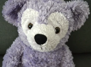 Disney Bear Hidden Mickey PURPLE Plush Stuffed Animal Pre Duffy - Picture 1 of 8