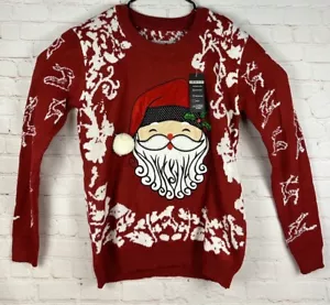 NWT Buisdael Ugly Christmas Sweater Womens Size Large Santa Clause Reindeer - Picture 1 of 4
