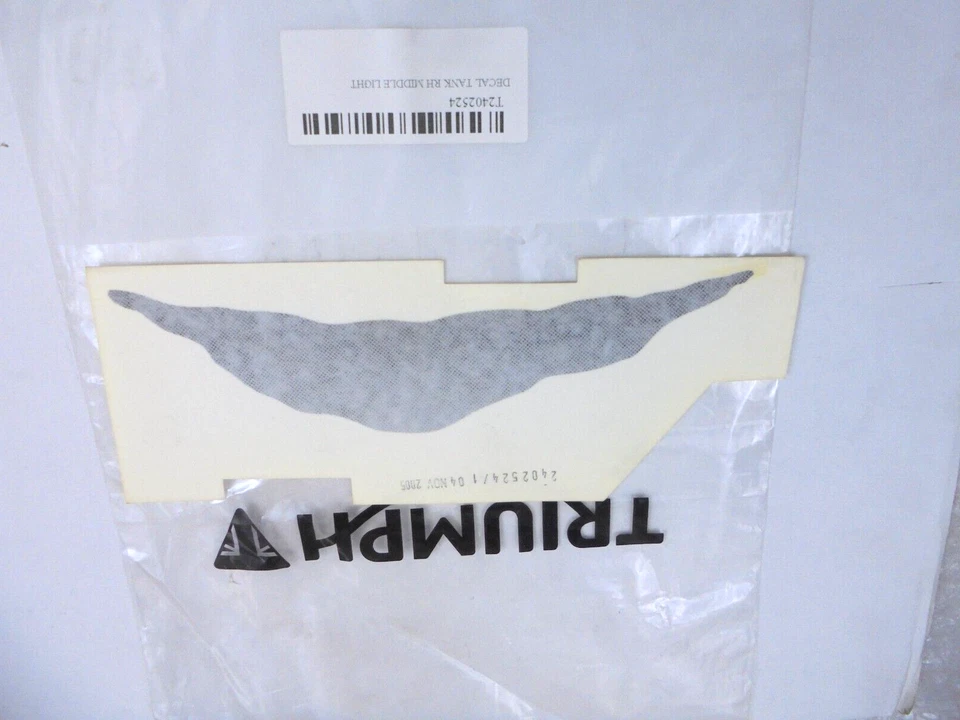Triumph Tiger 955i Right Middle Fuel Tank Decal Sticker New OEM T2402524 - Image 1 of 3