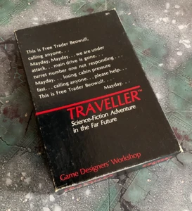 TRAVELLER rpg Boxed Set with sealed Traveller's Aid Society Dice set GDW - Picture 1 of 7