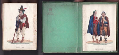 ALBUM LEPORELLO COSTUMES TRADITIONNELS ITALIE COULEURS MILIEU 19e SIÈCLE - Photo 1/2