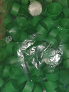 GREEN TUBE END CAPS FIT 48.3mm SCAFFOLD TUBES - 250 x Caps ONLY £36.95 - Picture 1 of 1