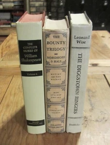 DECOR Book lot 3 Library Shelf Display Classic Antiquarian Vintage Staging Beige - Picture 1 of 7