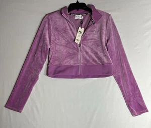 Juicy Couture Cropped Velour Track Jacket - Picture 1 of 4