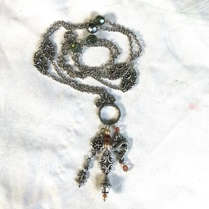 Brighton Kreuz Mein Herz Halskette Kette Anhänger Charm Herz Antik Silberfarben - Bild 1 von 11
