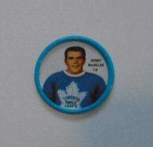 Shirriff  coins hockey 1962-63  Johnny MacMillan # 14 Maple Leaf lot  Bagged