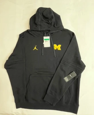 Nike Jordan Jumpman Black Club Hoodie Michigan Wolverines Sz XL DZ8787-426 - Image 1 of 3