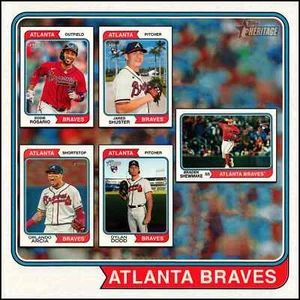 Juego Equipo Atlanta Braves (5 Cartas) | 2023 Topps Heritage High Number - Imagen 1 de 6