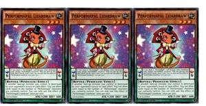 Yugioh- 3X Performapal Lizardraw - Common - 1st Edition - CROS-EN004 - Near Mint - Picture 1 of 1