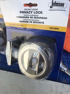 Johnson Hardware 152115P1 Pocket Door Privacy Lock Lot Of (2)
