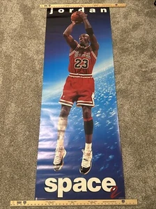 Vintage Michael Jordan Space 2 1995 DoorPoster 26”X74”NBA #8316 Jordan 11 - Picture 1 of 8