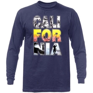 Golden State California Republic Cali Life Palm Tree Beach Longsleeve - Bild 1 von 14