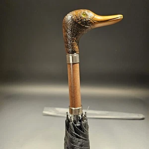 Antique Style Mallard Head Umbrella - Picture 1 of 17