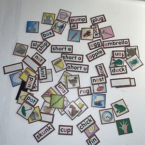 Lakeshore Magnetic Phonics Word Building Short Vowel Words 60 Magnets Homeschool