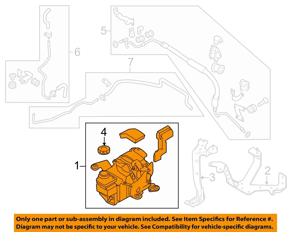 Used Power Steering Pump fits: 2012 Nissan Quest electronic and hydraulic Grade Foto 1 de 3