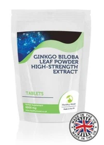 Ginkgo Biloba Herb Extract 6000mg Tablets GB - Imagen 1 de 12