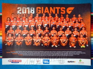 Framed 2018 GWS GIANTS AFL Poster - 45cm x 32cm x 3cm - Bild 1 von 3