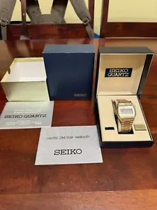 SEIKO A158-5059 VINTAGE WATCH WITH BOX AND PAPERS - Picture 1 of 18
