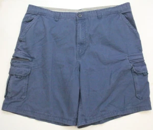 Pantalones Cortos de Vestido Carga Big Dogs Azul Algodón Frente Plano XXL 42" Cintura x 10" JKT86 - Imagen 1 de 4