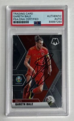 2021 Panini Mosaic Signed Gareth Bale Card #193 Wales Slabbed PSA 84897264 - Image 1 of 2