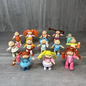 Vintage 1984 Cabbage Patch Figures Dolls 13 Posable Toys Girls Boys Baby 3.5” - Picture 1 of 19