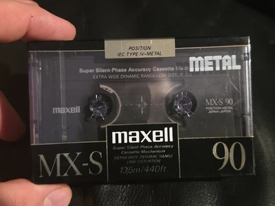 Vintage Maxell MX-S 90 Position IEC Type IV-Metal Japan - New old Stock - Image 1 of 3