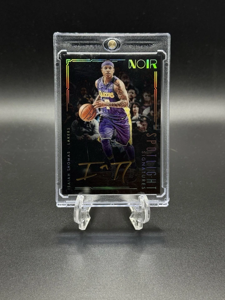 2017-18 Panini Noir-Spotlight Signatures Vertical Isaiah Thomas #SS-IT/125 AUTOMÁTICO Foto 1 de 2