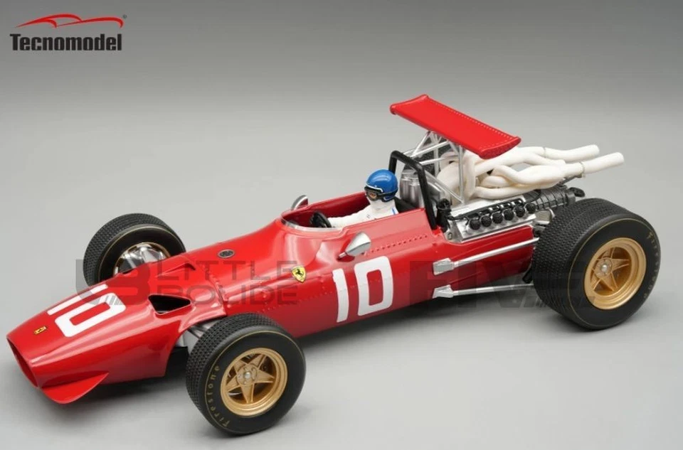 TECNOMODEL MYTHOS 1/18 - FERRARI 312 F1/68 - DUTCH GP 1968 (J. ICKX) TMD18317B - Immagine 1 di 1